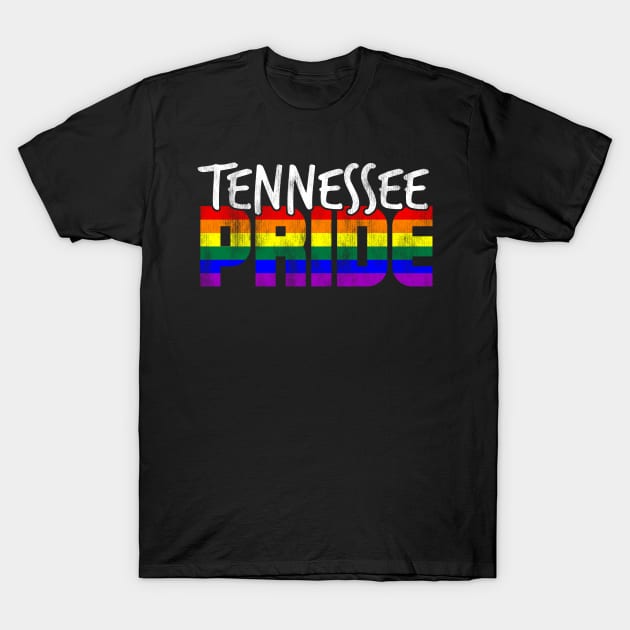 Tennessee Pride LGBT Flag T-Shirt by wheedesign